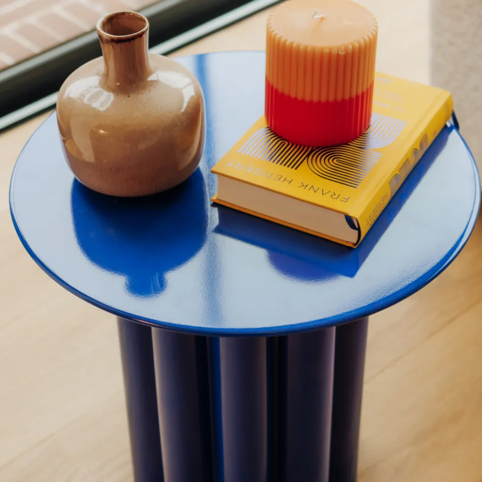LEON Table d'appoint ronde en aluminium ø43cm