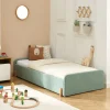 LEONA Lit enfant en tissu 90x190cm