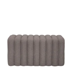 LETO Banc rembourré en tissu bouclette L79cm