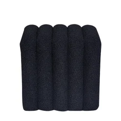 LETO Pouf rembourré en tissu bouclette