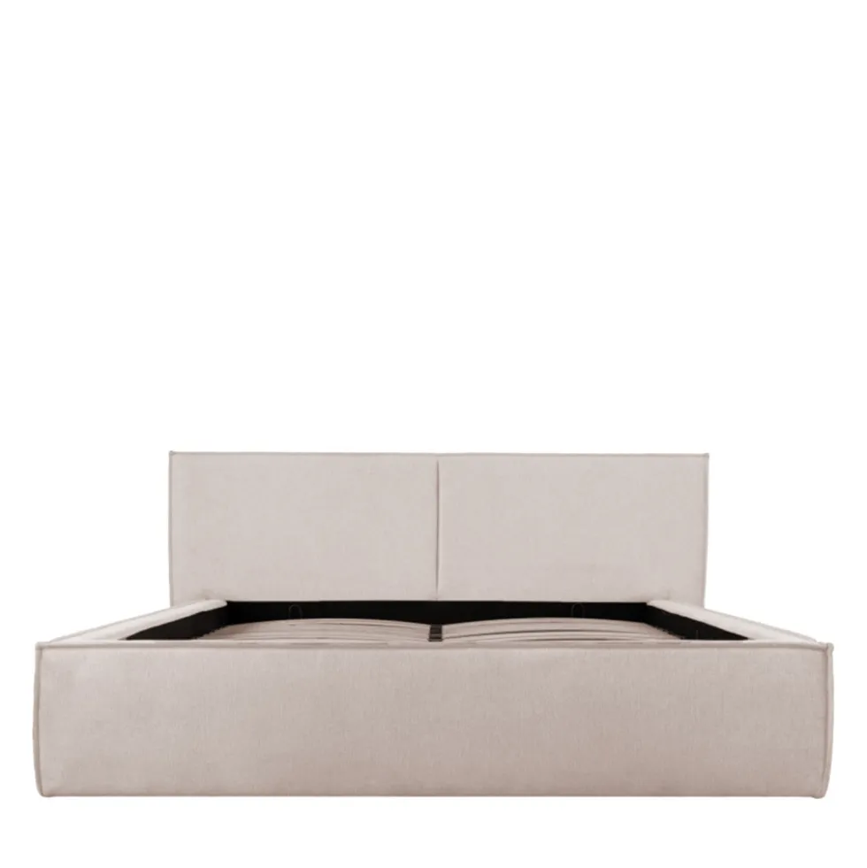 LIBERIA Lit coffre en tissu 140x190cm