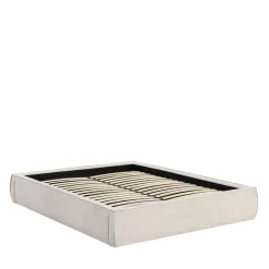 LIBERIO Lit coffre en tissu 160x200cm