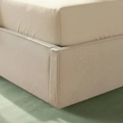 LIBERIO Lit coffre en tissu 160x200cm