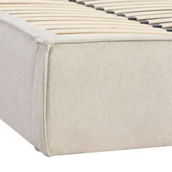 LIBERIO Lit coffre en tissu 140x190cm