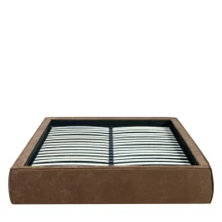LIBERIO Lit coffre en tissu 160x200cm