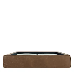 LIBERIO Lit coffre en tissu 160x200cm