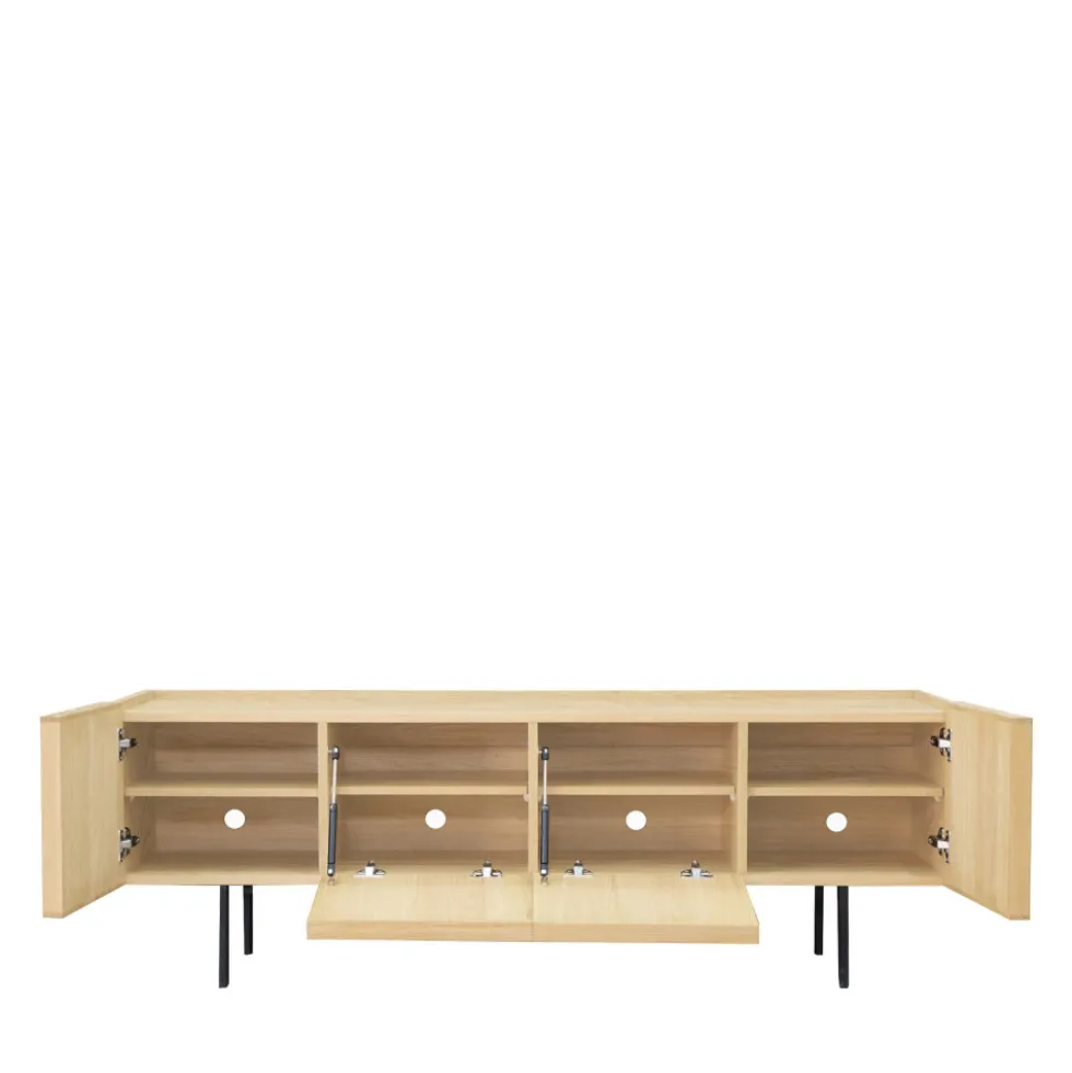LINES Meuble TV 4 portes en bois L160cm