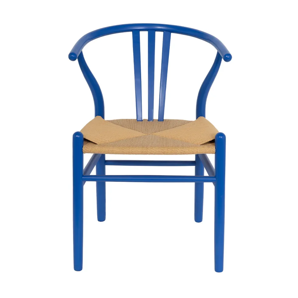 LIO Lot de 2 chaises en corde tressée et bois