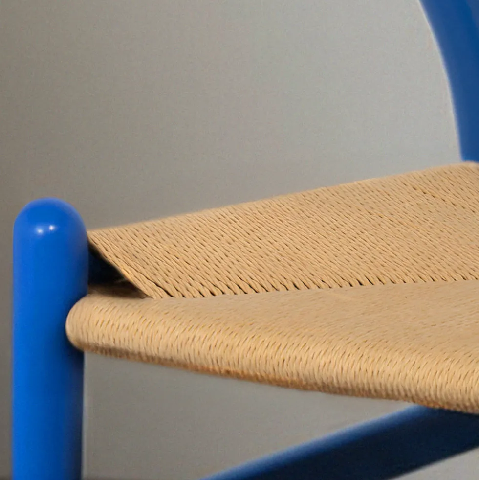 LIO Lot de 2 chaises en corde tressée et bois