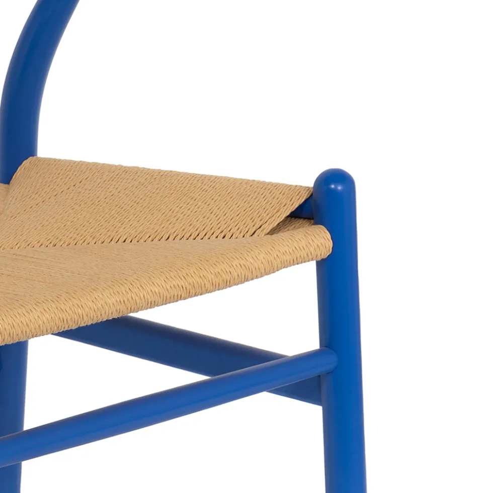 LIO Lot de 2 chaises en corde tressée et bois