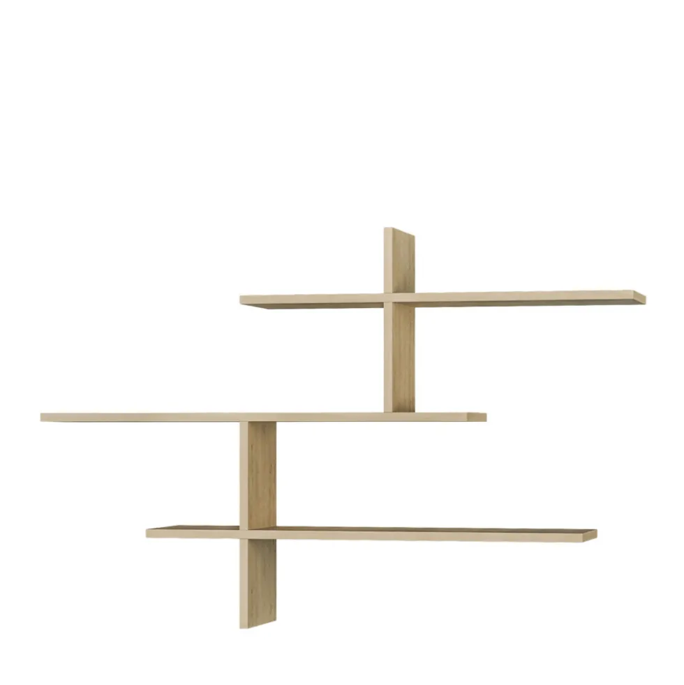 LIO Étagère murale en bois L123cm