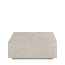 LIPANI Table basse carrée effet marbre 90x90cm