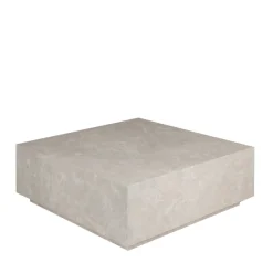 LIPANI Table basse carrée effet marbre 90x90cm