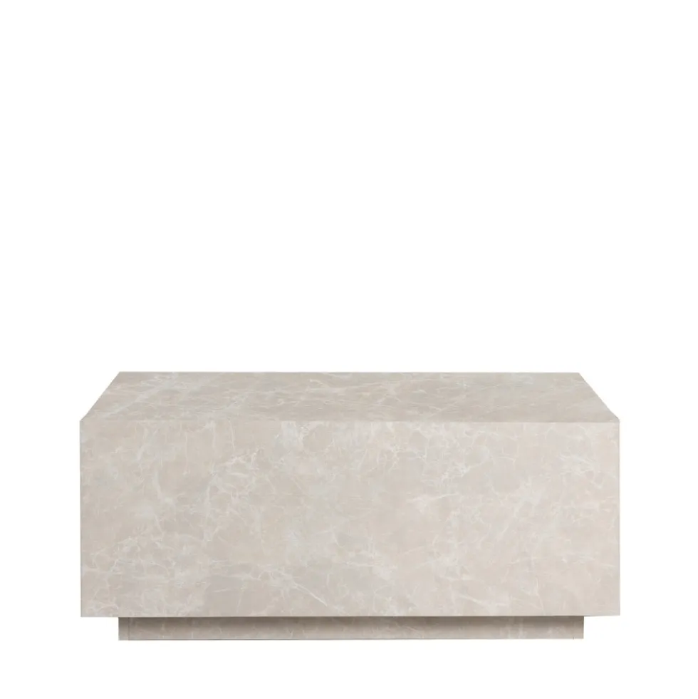 LIPANI Table basse effet marbre 90x50cm