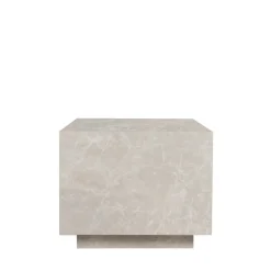 LIPANI Table d'appoint carrée effet marbre 40x40cm