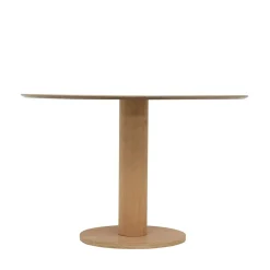 LISA Table à manger 4 personnes ronde en bois ø120cm