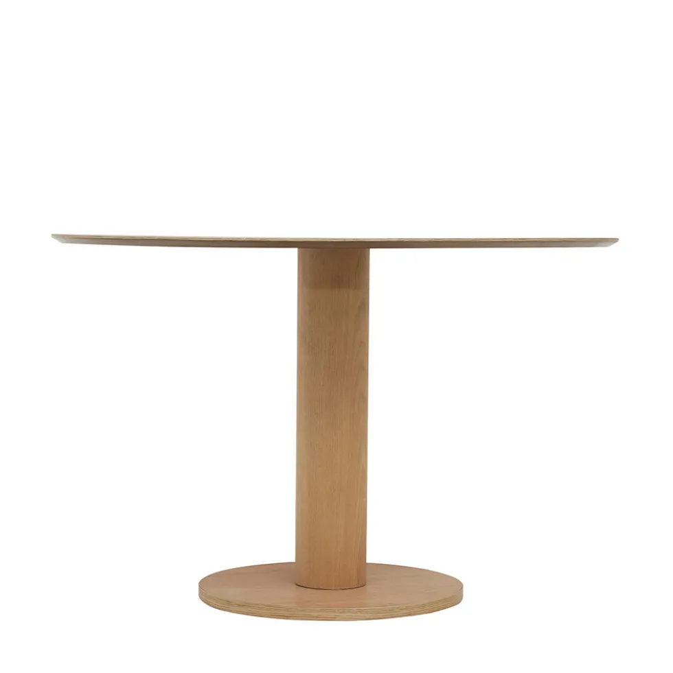 LISA Table à manger 4 personnes ronde en bois ø120cm