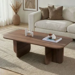 LISON Table basse rectangulaire en bois 120x60cm