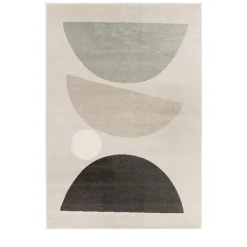LÉO II Tapis contemporain à motif géométrique