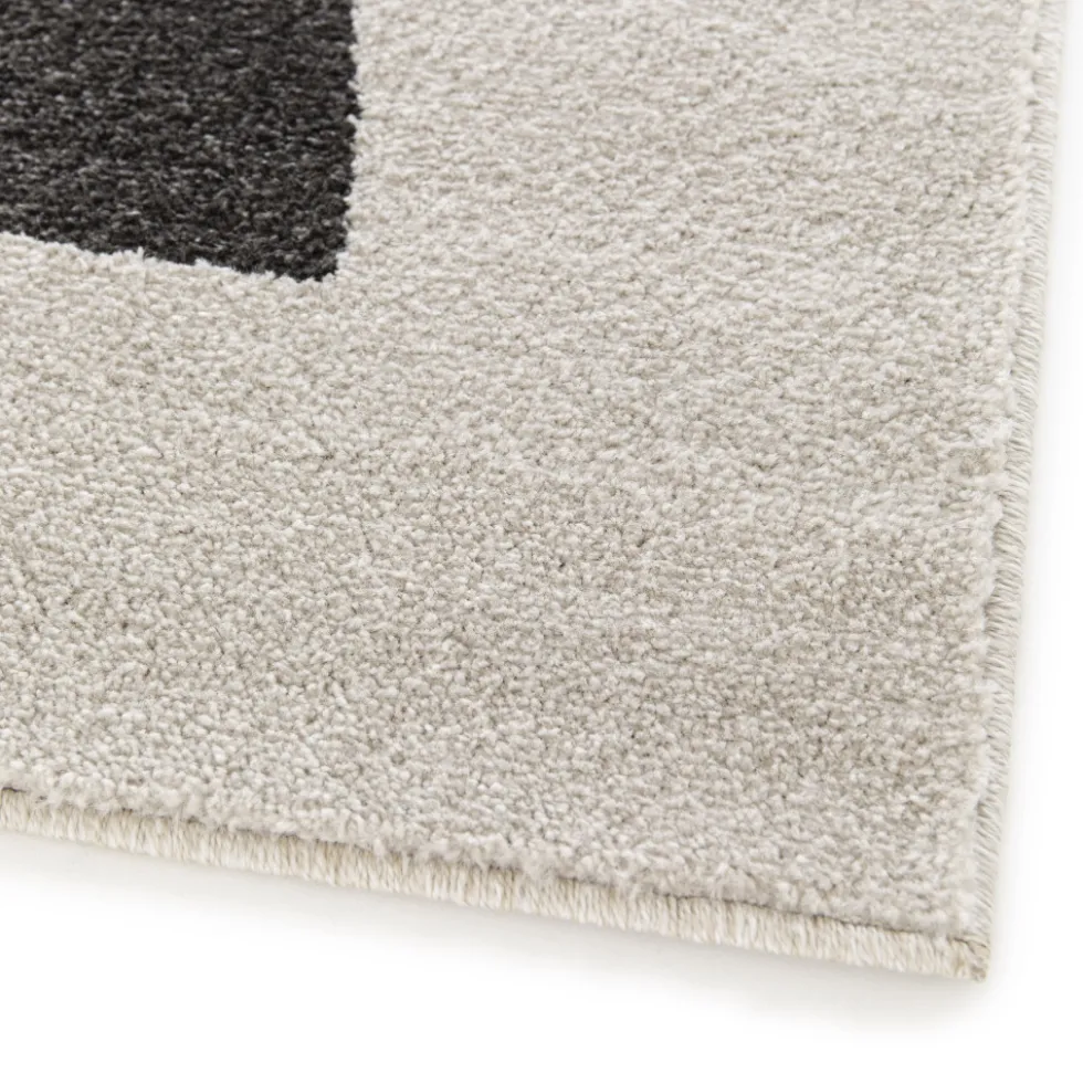 LÉO II Tapis contemporain à motif géométrique