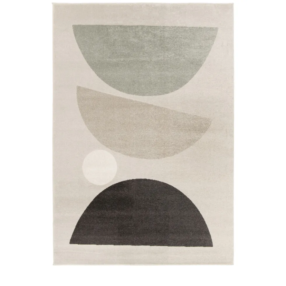 LÉO II Tapis contemporain à motif géométrique