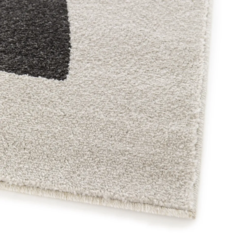 LÉO II Tapis contemporain à motif géométrique