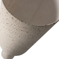 LOFT Lampadaire à pois en métal et tissu bouclette H130cm