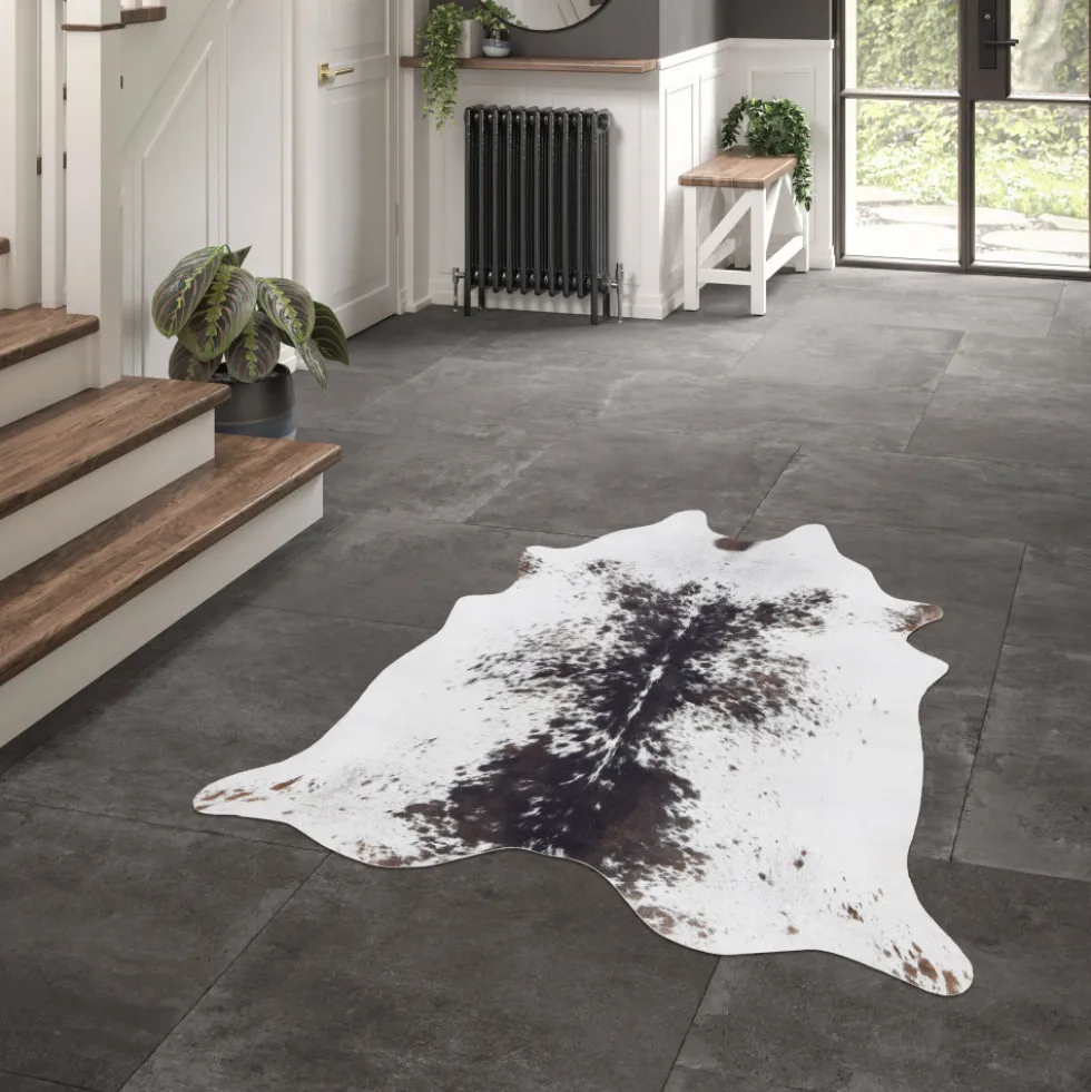 LOOPI Tapis imitation peau de vache
