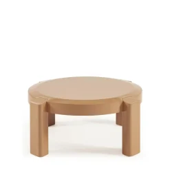 LORI Table basse ronde en bois laqué ø87,5cm