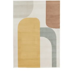 LORMA Tapis contemporain à motif géométrique