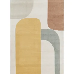 LORMA Tapis contemporain à motif géométrique