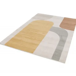 LORMA Tapis contemporain à motif géométrique