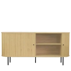 LUCIE Buffet aux portes coulissantes en bois et métal L160cm