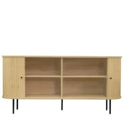 LUCIE Buffet aux portes coulissantes en bois et métal L160cm