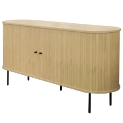 LUCIE Buffet aux portes coulissantes en bois et métal L160cm