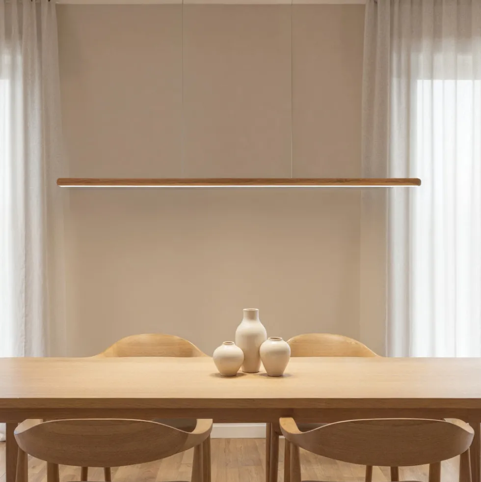 LUMAE Suspension linéaire en aluminium L120cm