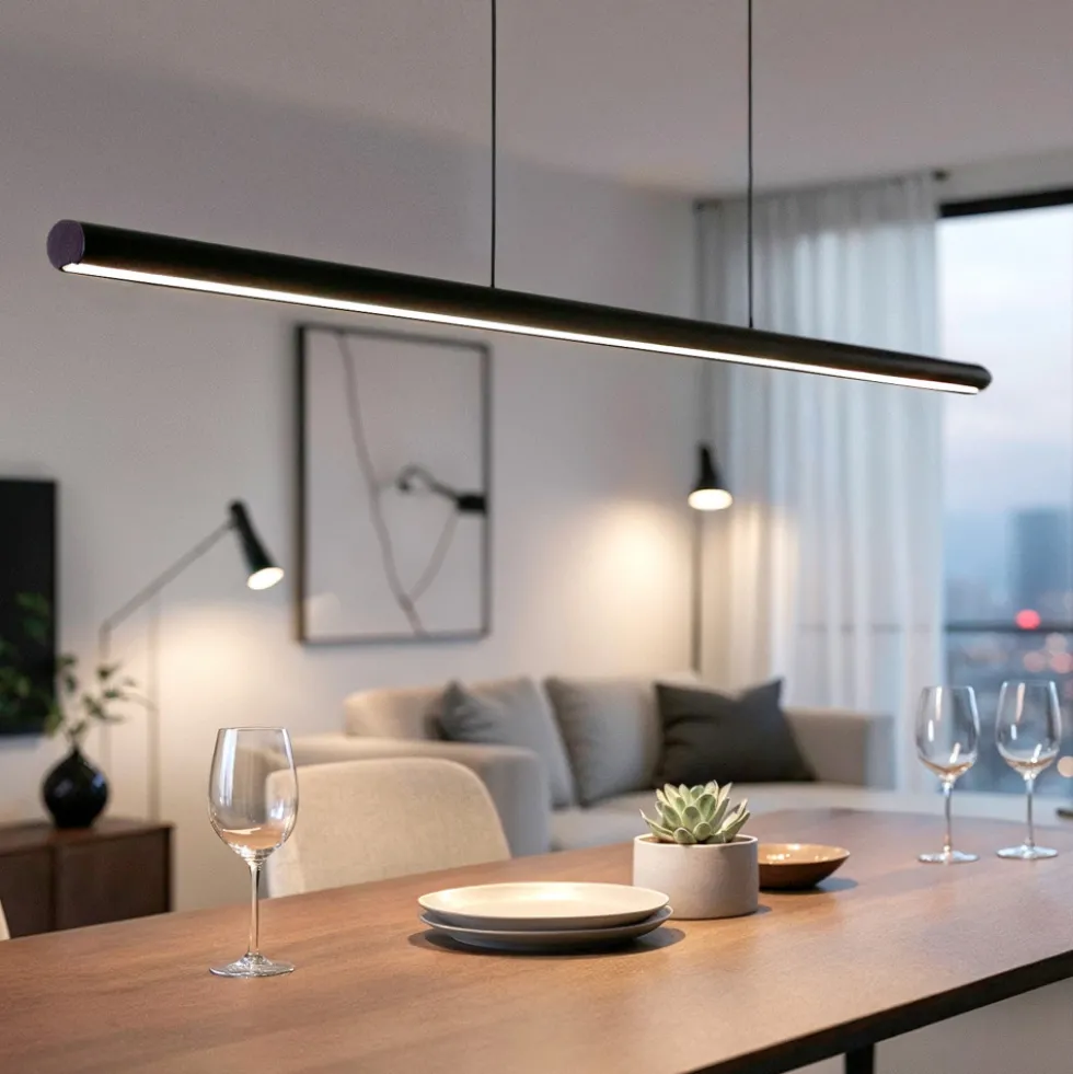 LUMAE Suspension linéaire en aluminium L120cm
