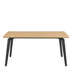 LUNKA Table à manger 4 personnes en bois et métal
