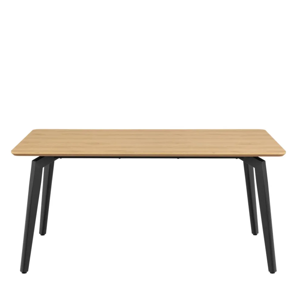 LUNKA Table à manger 4 personnes en bois et métal