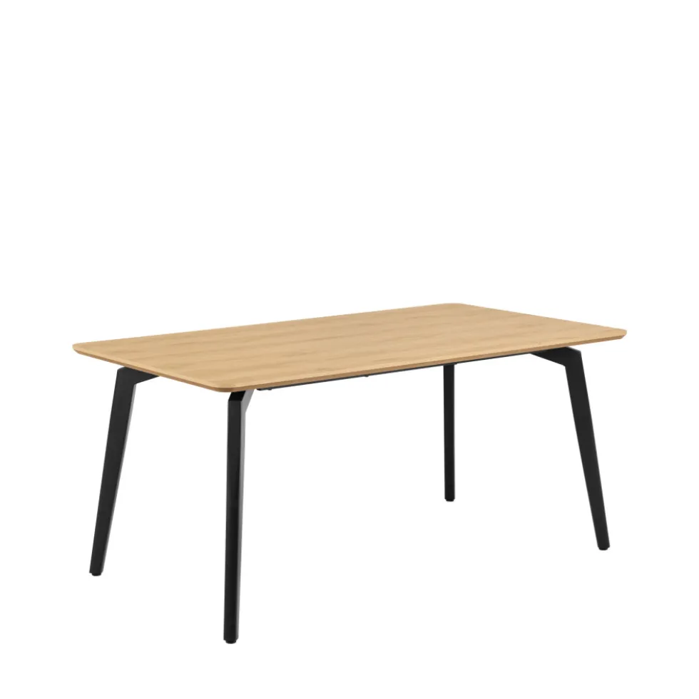 LUNKA Table à manger 4 personnes en bois et métal