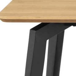 LUNKA Table à manger 4 personnes en bois et métal
