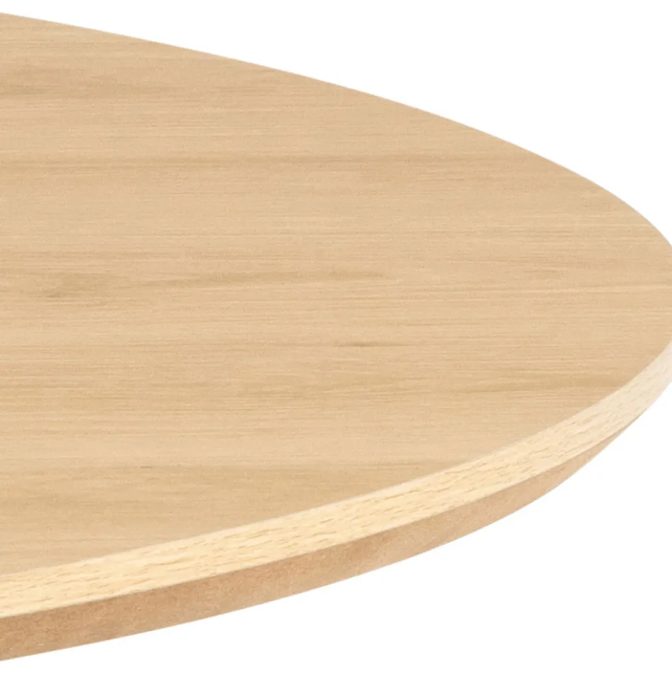 LUNKA Table à manger 4 personnes ronde en bois ø120cm