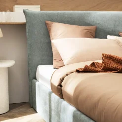 MAC BETH Lit coffre en tissu 160x200cm