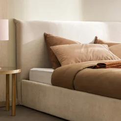 MAC BETH Lit coffre en tissu 160x200cm