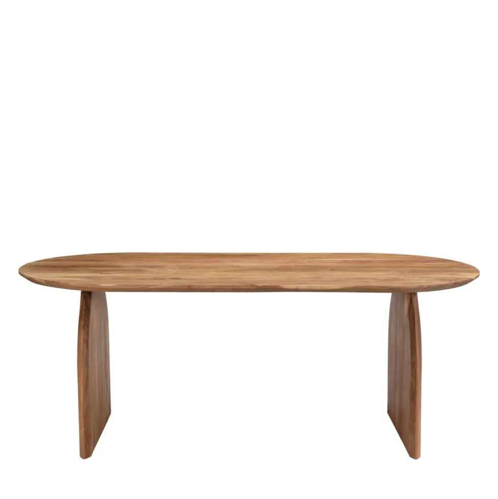 MALANG Table à manger 8 personnes en bois massif d'acacia