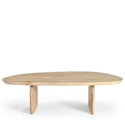 MALANG Table basse organique en bois massif de manguier