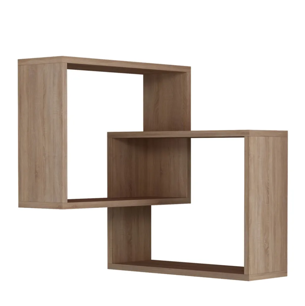 MALI Étagère d'angle murale en bois L68cm
