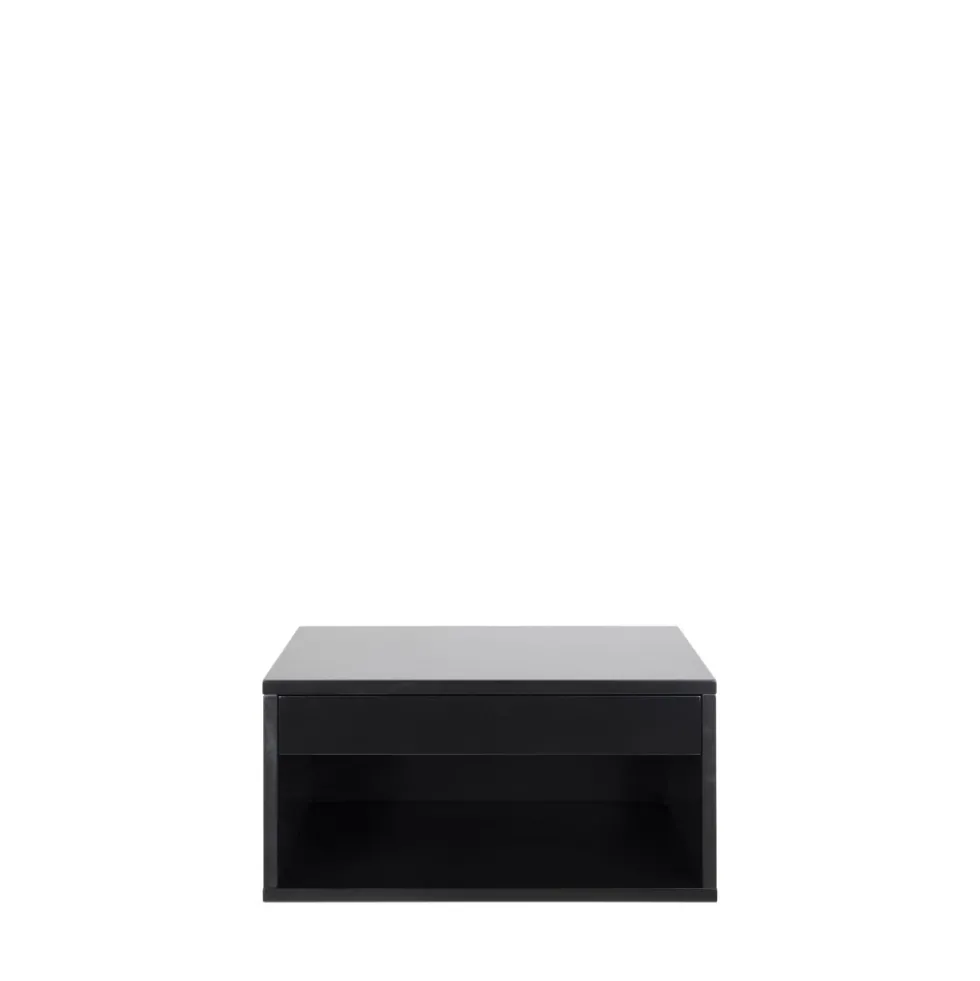 MANO Table de chevet murale 1 niche, 1 tiroir en bois