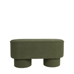 MARCOS Banc arrondi en tissu bouclette L93cm