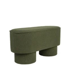 MARCOS Banc arrondi en tissu bouclette L93cm